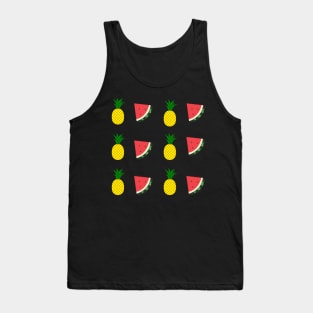 Pineapple and watermelon pattern design Tank Top